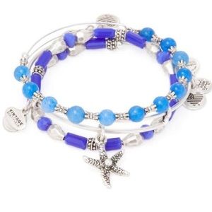 Alex & Ani Silver Starfish Bangle